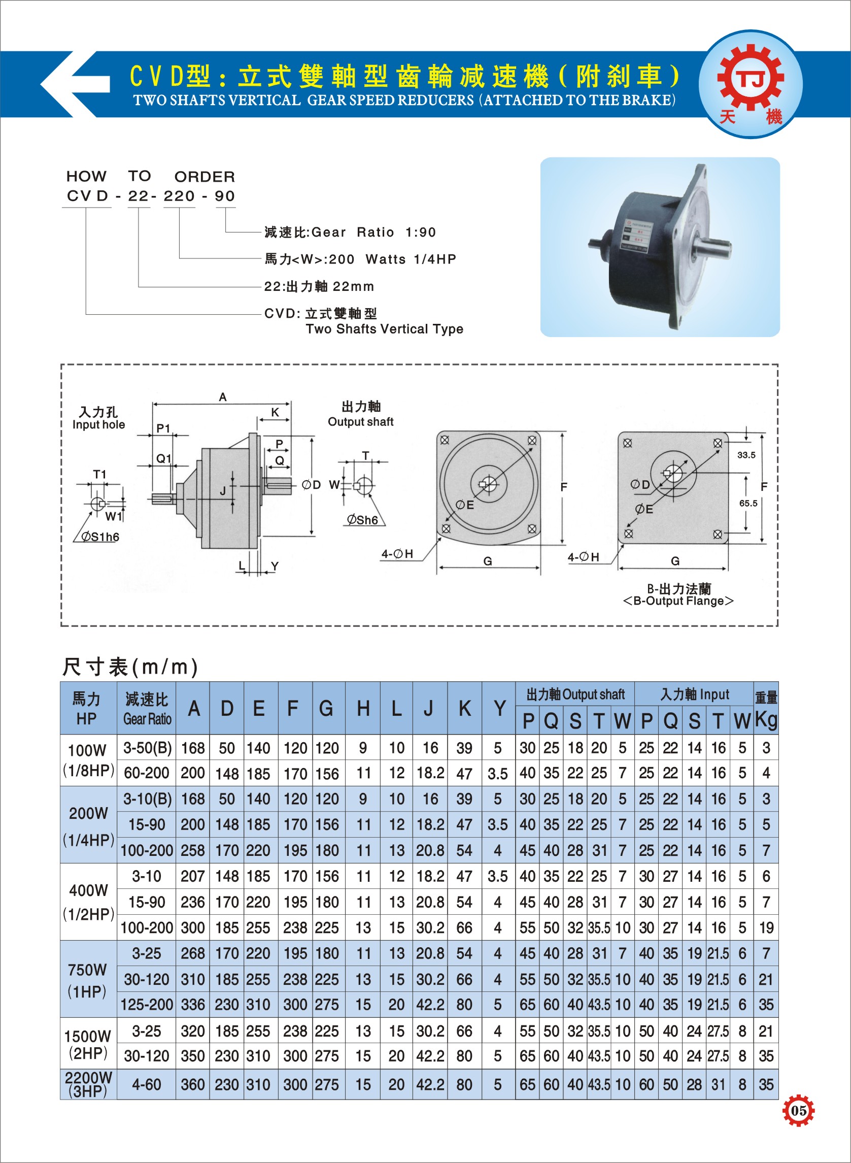 雙軸齒輪減速機參數(shù)圖 雙軸齒輪減速機參數(shù)圖